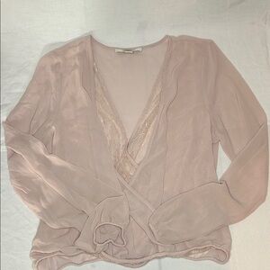 Forever 21 Blush Pink Wrap Blouse